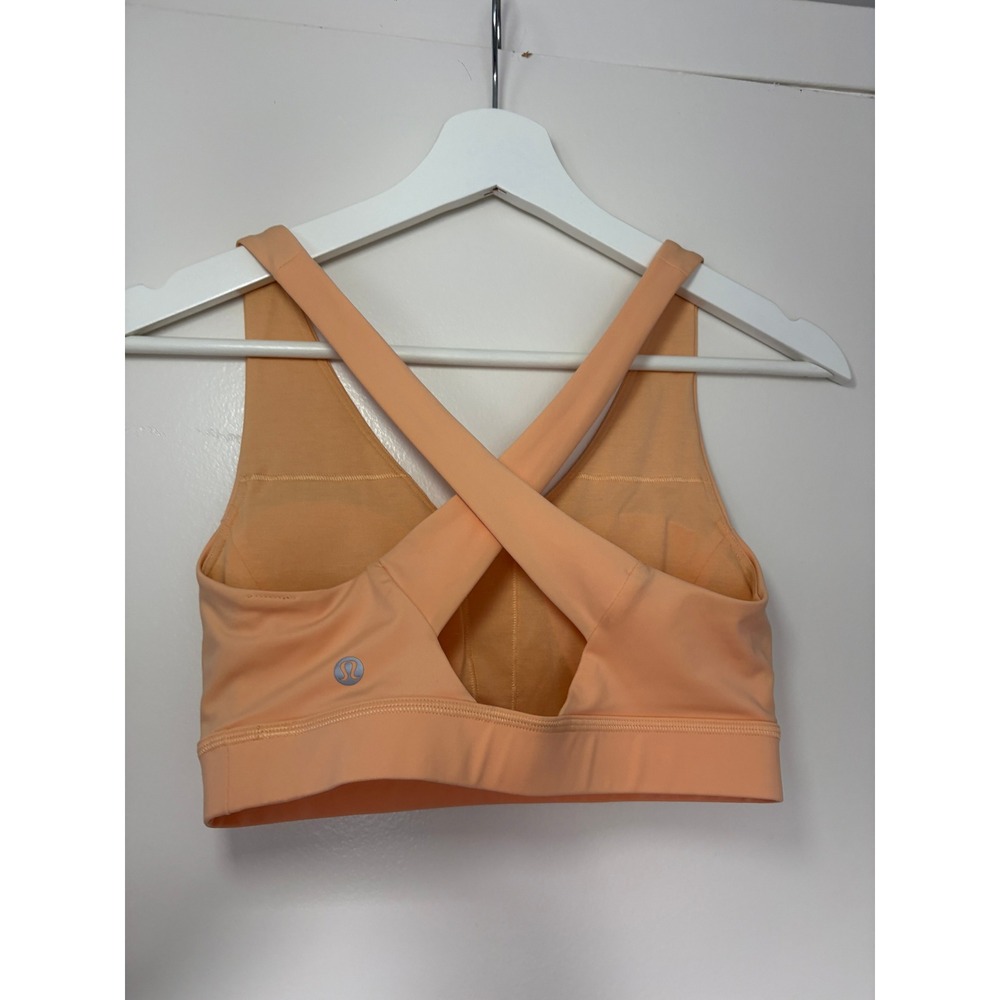 NEW Lululemon Envital Bra Medium Support B/C Cup Size 4 Criss Cross Back LW2DMOS - Picture 3 of 6